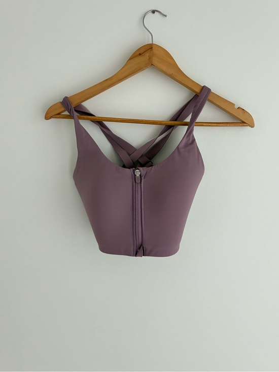 lululemon athletica Other - lululemon athletica Front-Zip Crop Bralette in Mauve